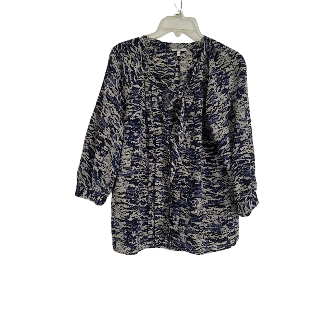 Joie    Women's M    100% Silk  Blouse    Top    Blue & Gray